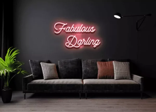 the fabulous darling neon sign