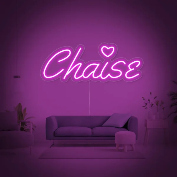 Chaise Neon Sign