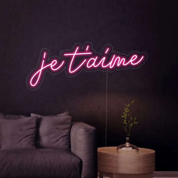 Je Taime Neon Sign