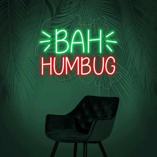 Bah Humbug Neon Sign