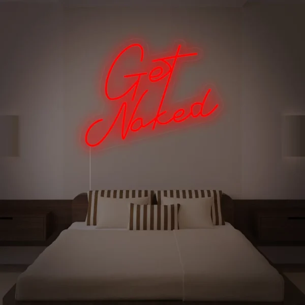 Get Naked Bathroom Neon Sign