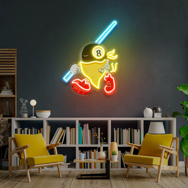 Billiard, Pool And Snooker Sport Artwork Led Neon Sign Light