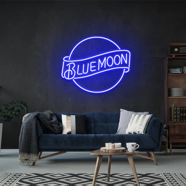 Blue Moon Led Neon Sign Light
