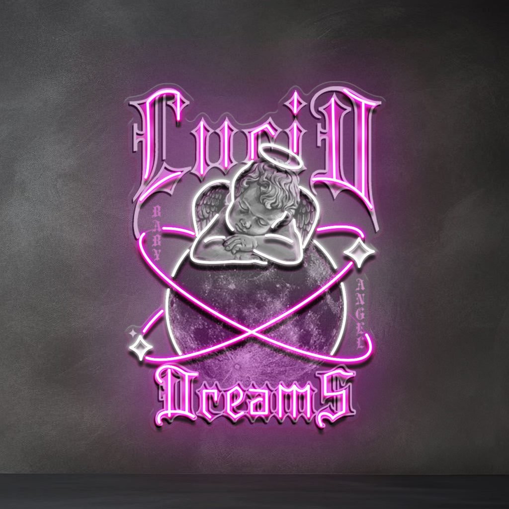 Dreamy Cupid Dreams Collapse Art LED Neon Sign Light Pop Art Sale price$199.50 Regular price$335 Save 40%