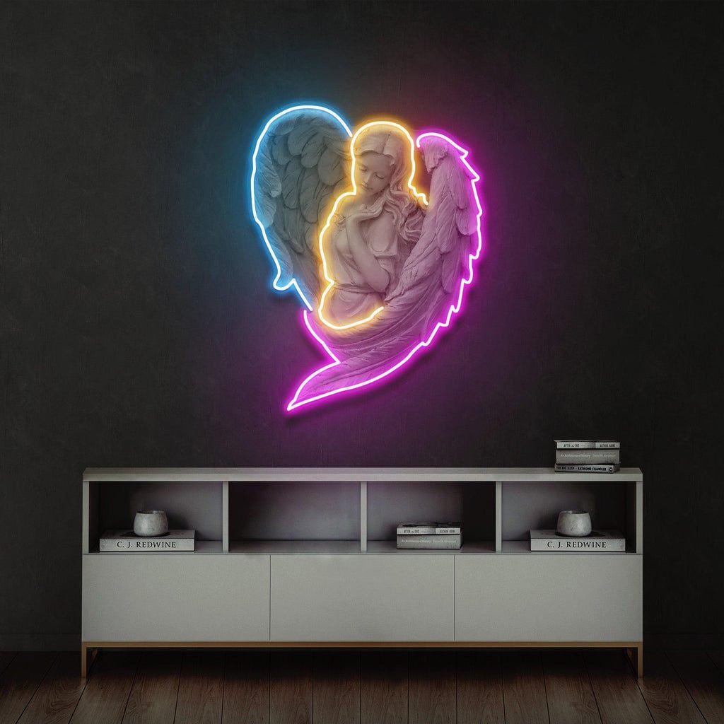 Angel Led Neon Acrylic Artwork - Image 2