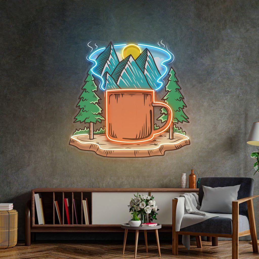 Cup of Nature LED Neon Sign Light Pop Art - Image 3
