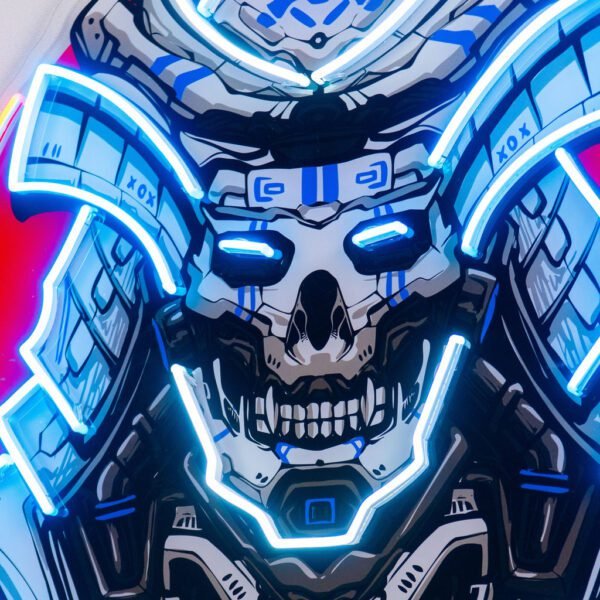 The Japanese Samurai Robot LED Neon Sign Light Pop Art