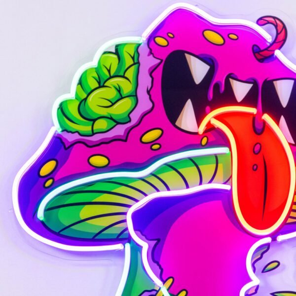 Mushroom Monster Streetwear LED Neon Sign Light Pop Art