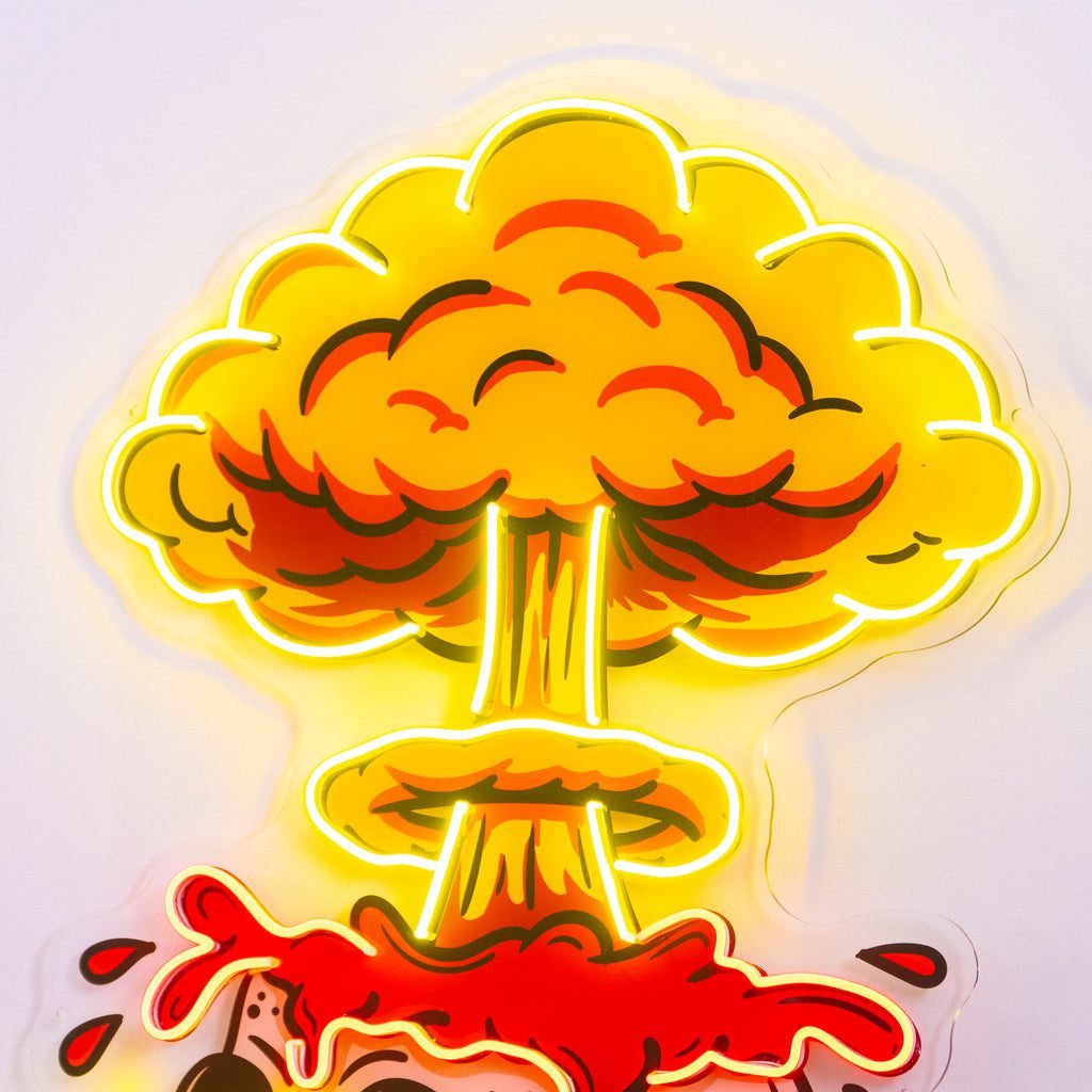 Exploded Skull LED Neon Sign Light Pop Art - Image 2