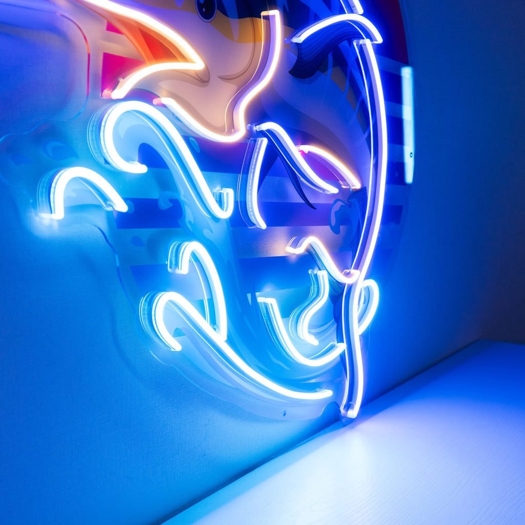 Colorful Ocean Fishing LED Neon Sign Light Pop Art - Image 3