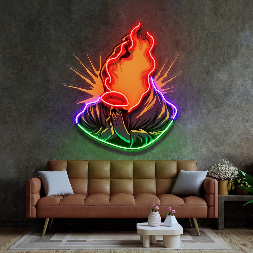 Grim Fire LED Neon Sign Light Pop Art - Image 2