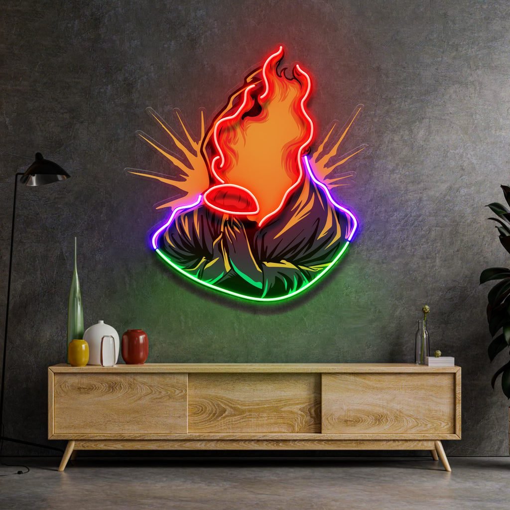 Grim Fire LED Neon Sign Light Pop Art - Image 4