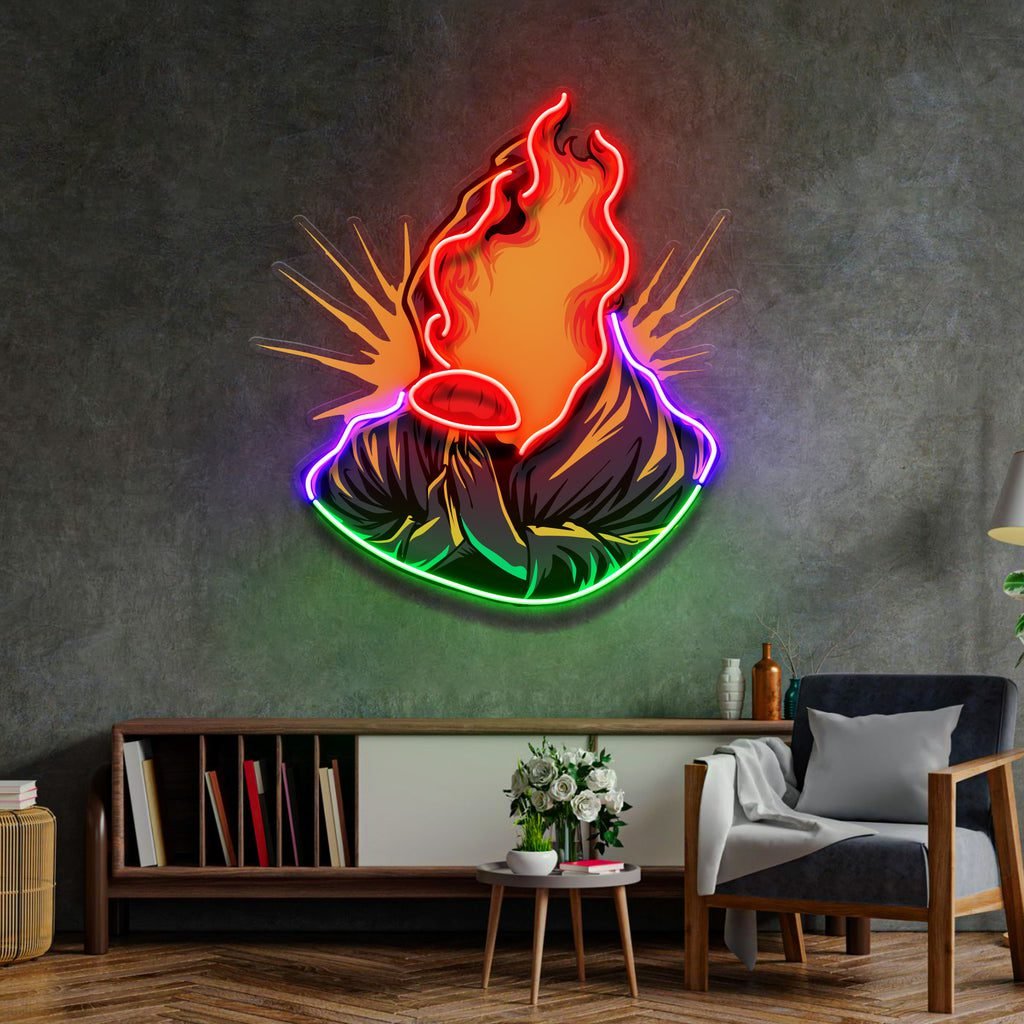 Grim Fire LED Neon Sign Light Pop Art - Image 3