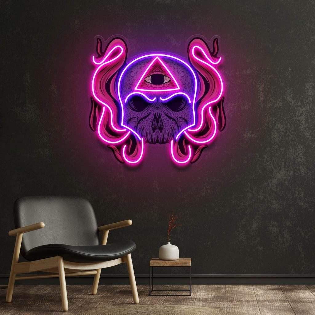 Skull Soul LED Neon Sign Light Pop Art - Image 3