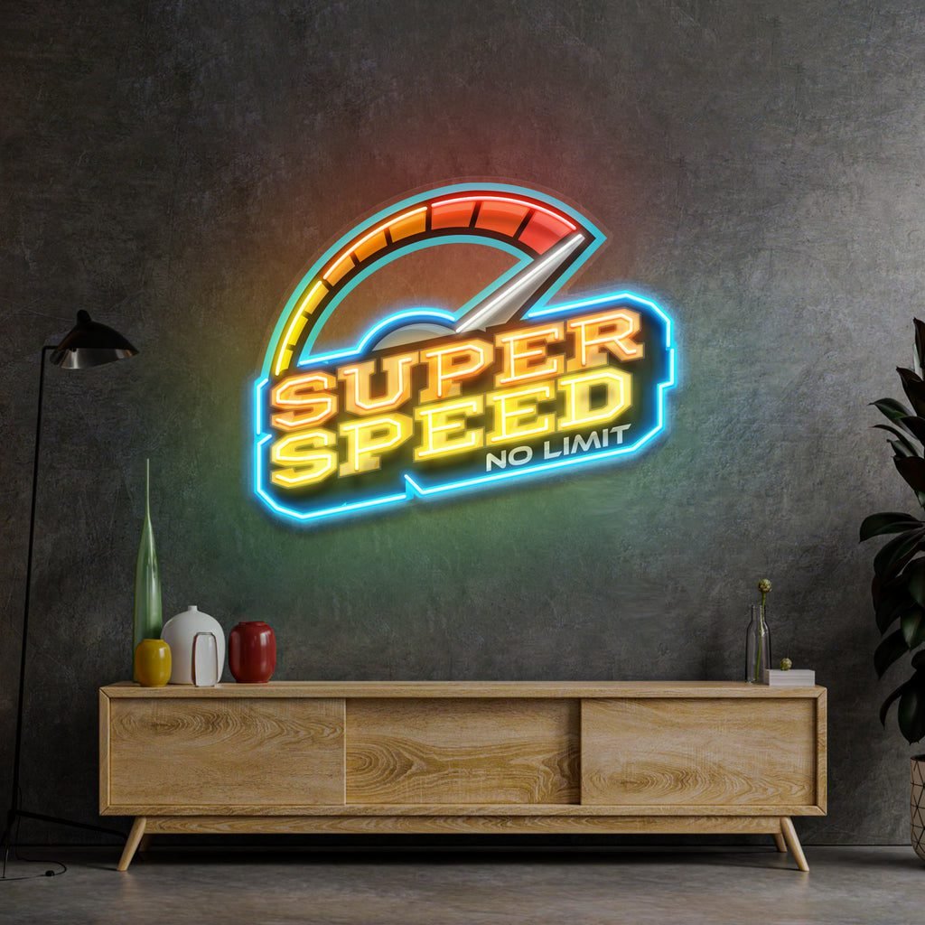 Super Speed LED Neon Sign Light Pop Art - Image 2