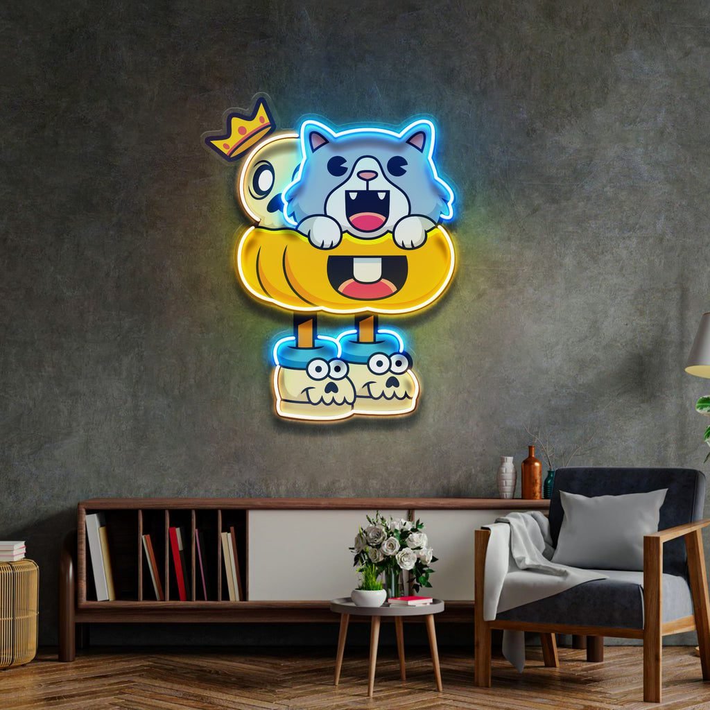 Tyrannosaurus Rex Head Fossil LED Neon Sign Light Pop Art - Image 3